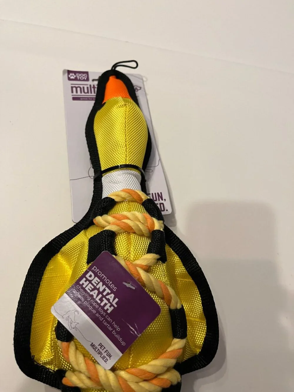 Dog Rope Toy Bundle Duck & Cow Tug Toys (Set of 3)